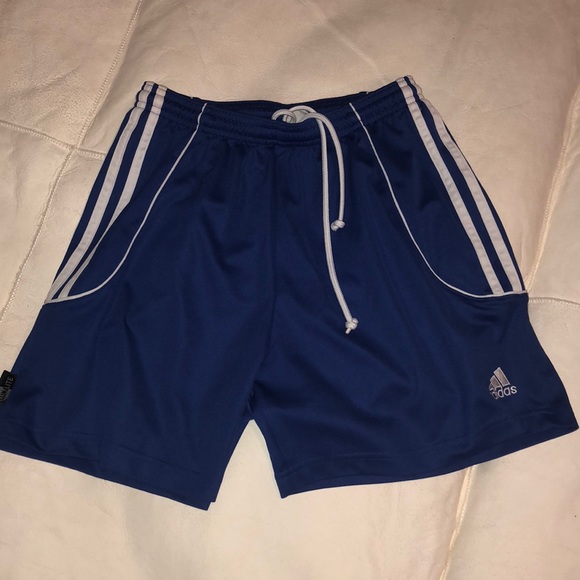 adidas Pants - Adidas blue soccer shorts